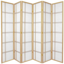 6 Panel Cross Room Divider Screen